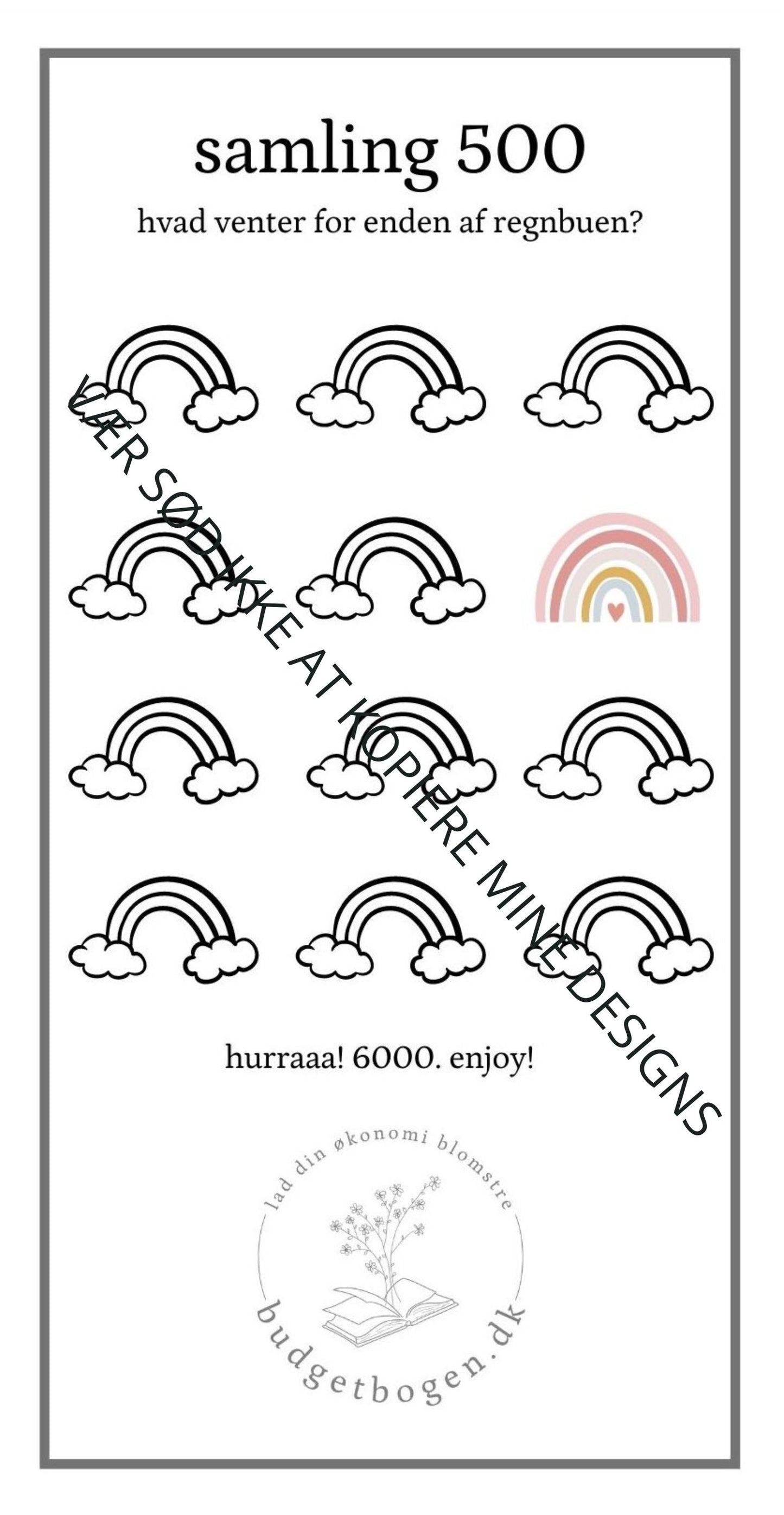 Challenge 500kr - opnå 6000 kr.