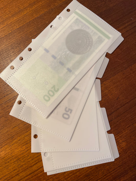 Lommer med fane, sæt med 5stk